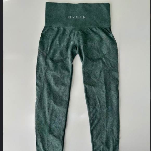 NVGTN Curve Seamless Leggings Heather Green - Picture 2 of 3